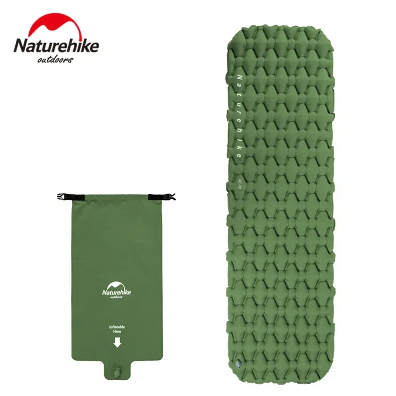 Naturehike Camping inflatable Mat Air Mattress 풍선 매트리스 초경량 방수 소형 에어 매트 싱글 슬리핑 패드 여행 접이식 침대 휴대용 캠핑 매트