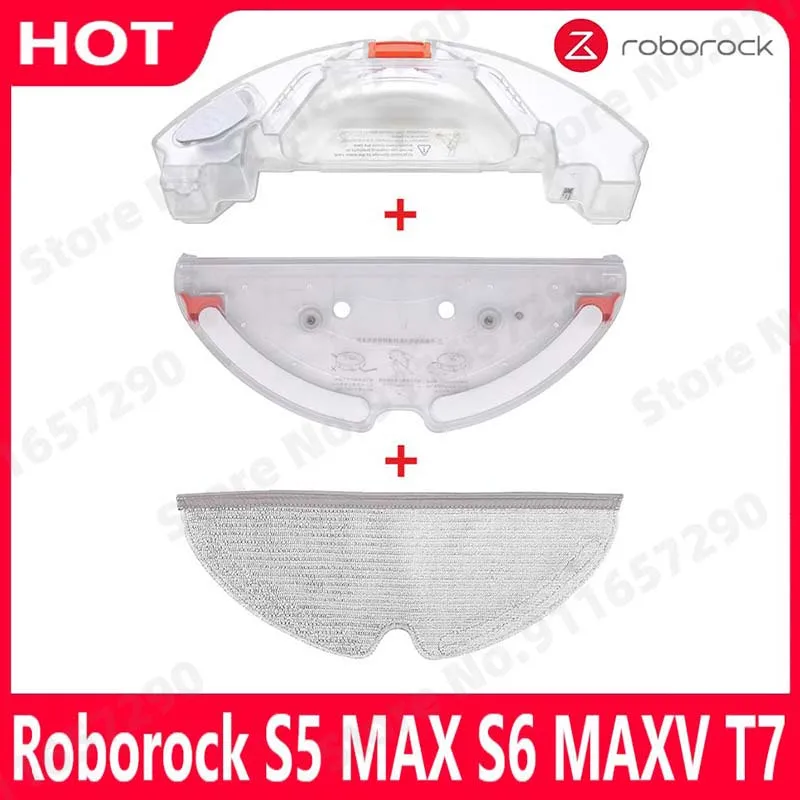 Roborock-물탱크 예비 부품 진공 청소기 물탱크 트레이 액세서리, S5 MAX S50 MAX S55MAX S6Max