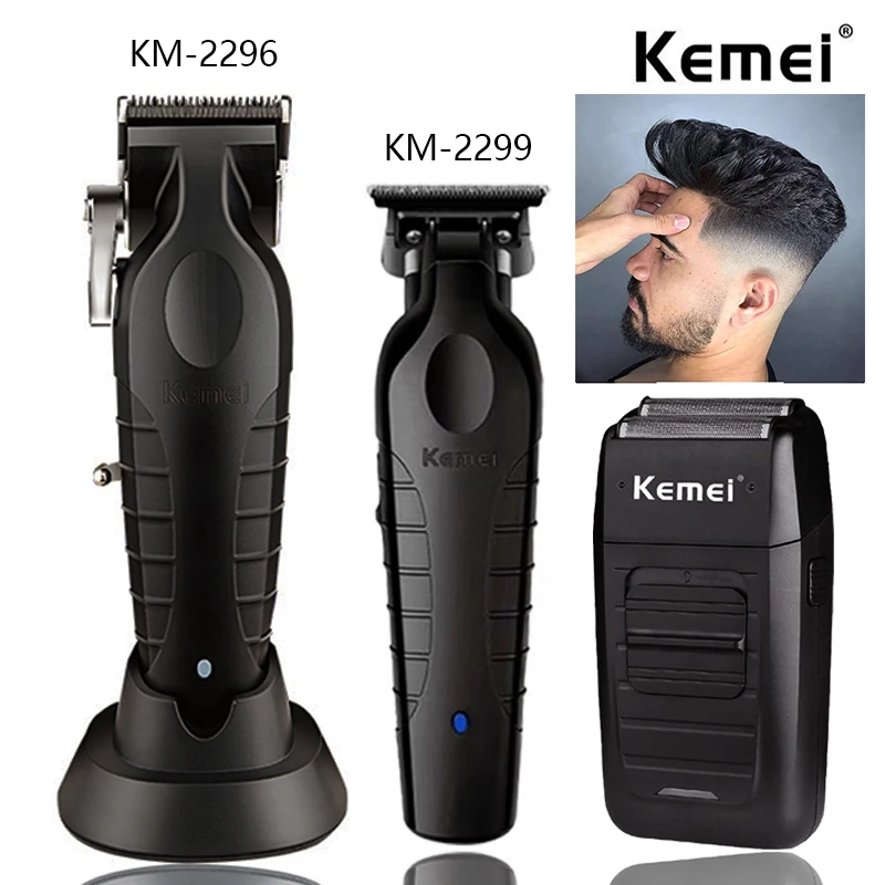 Kemei KM-2296 KM-2299 KM-1102 전문 헤어 클리퍼 키트