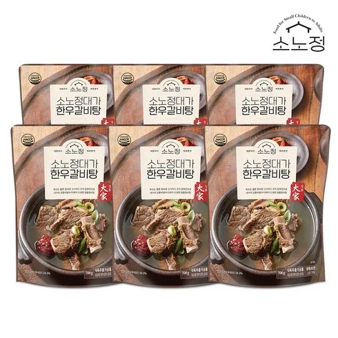 으뜸 정통 한우갈비찜 500g x 6팩