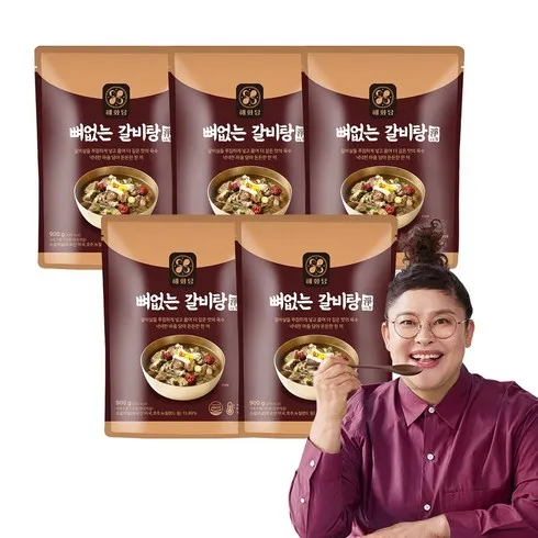 안문숙 뼈없는 갈비곰탕700g X 8팩